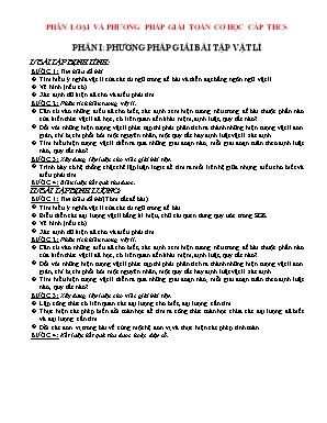 Chuyên đề Bồi dưỡng học sinh giỏi môn Vật lý 9 - Phần Cơ Học